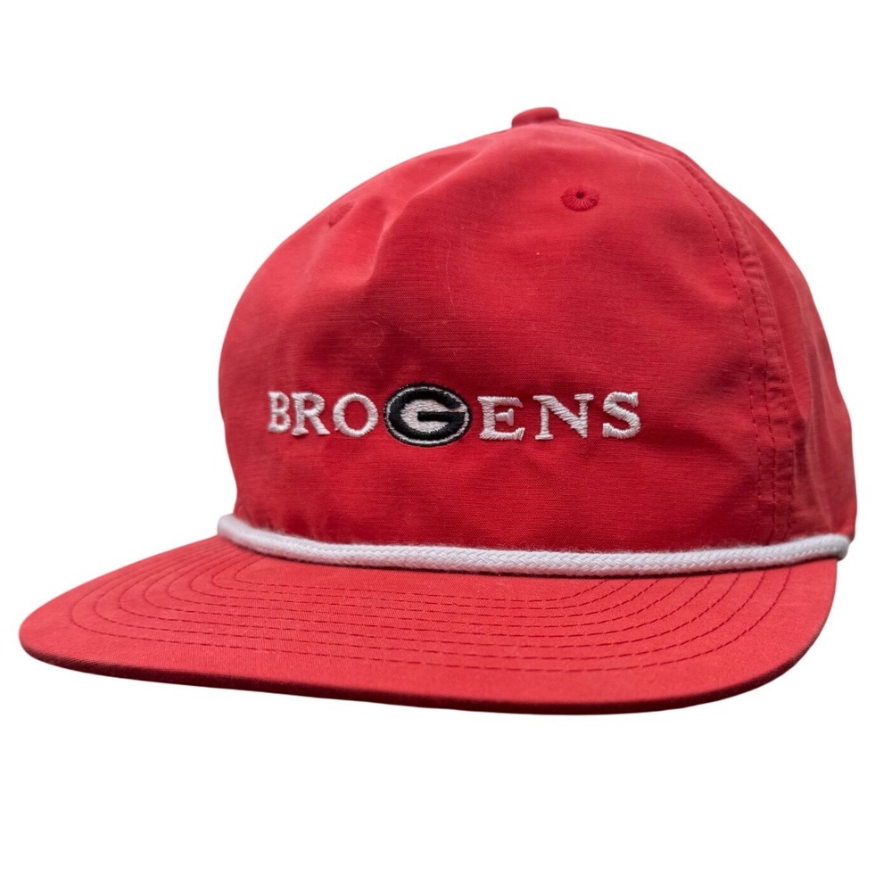 Richardson Outdoor Brogens Red Rope Hat Georgia G Logo Snapback Cap St Simons Is